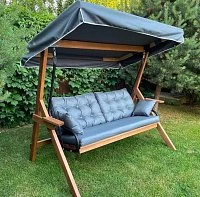 Качели LYON трехместные из лиственницы