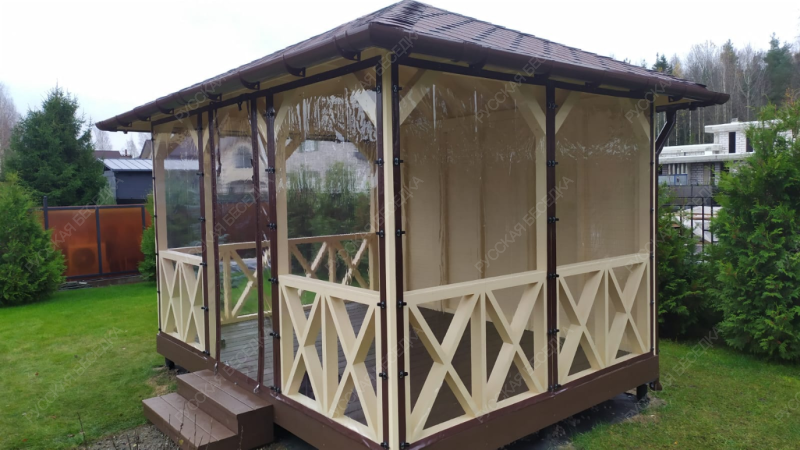 Прямоугольная беседка МИНИ ЕВРОПА