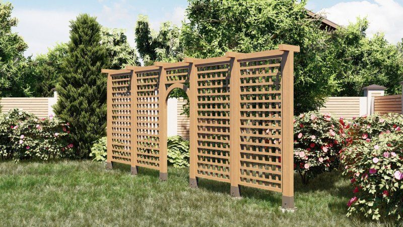 Деревянная шпалера Сысоево