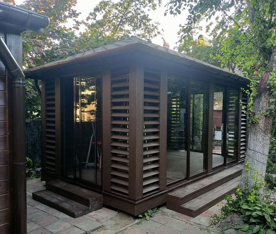 Закрытая беседка Балтика 3х5