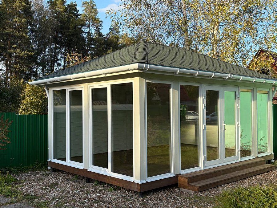 Застекленная беседка Аннэт 4х6 Лайт