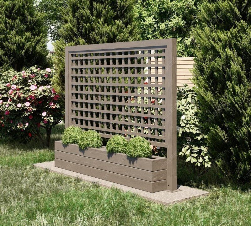 Деревянная шпалера Воронки