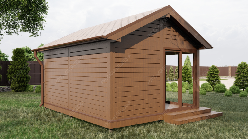 Закрытая беседка Артель 4х5