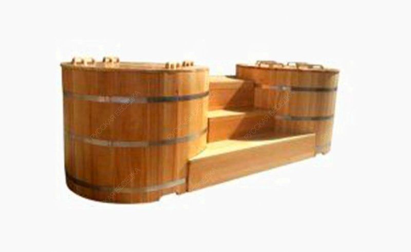 Купель овальная из кедра h120 / 78*120 / 4 см