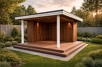 Квадратная беседка Флигелёк