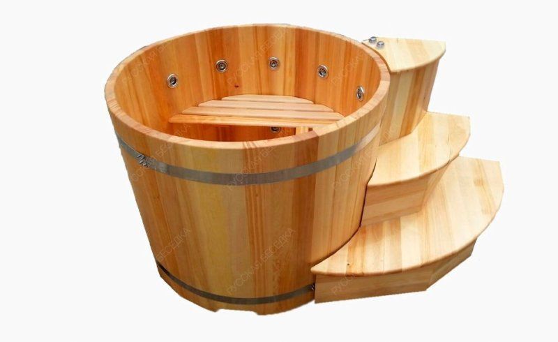 Купель овальная из кедра h120 / 78*120 / 4 см