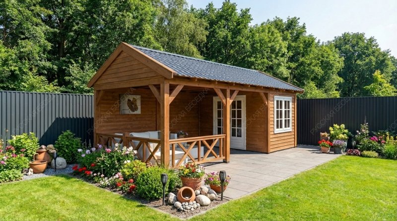 Прямоугольная беседка ГРАСС