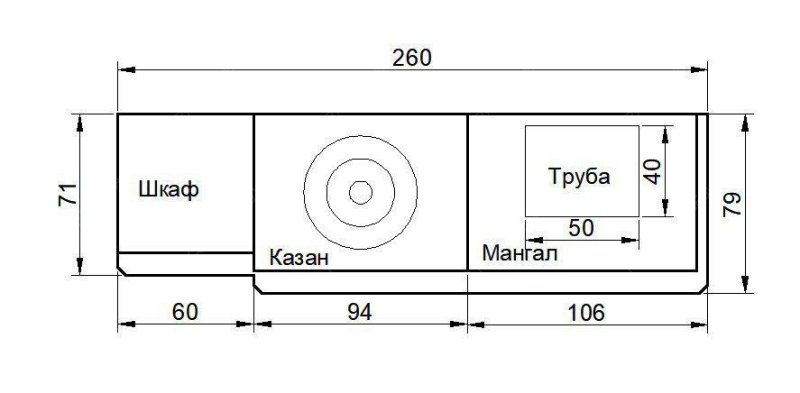 Мангал с казаном Патио