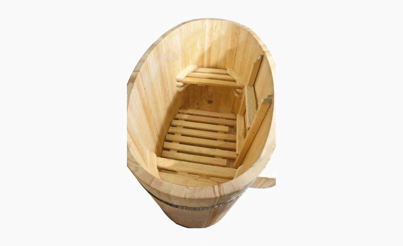 Купель овальная из кедра h120 / 78*120 / 4 см