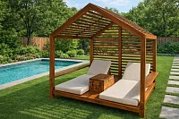 Беседка-бунгало с кроватью Эхол