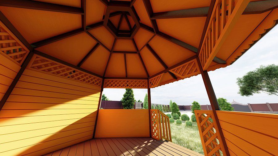 Шестигранная беседка КАНТИ