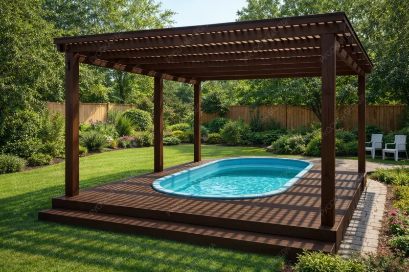 Пергола для бассейна Окмо